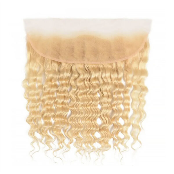 13x4 613# Virgin Hair Deep Wave Lace Frontal - Image 2